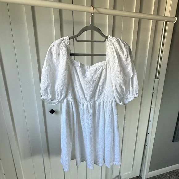American Eagle Outfitters White Eyelet Dress - Picture 1 of 5